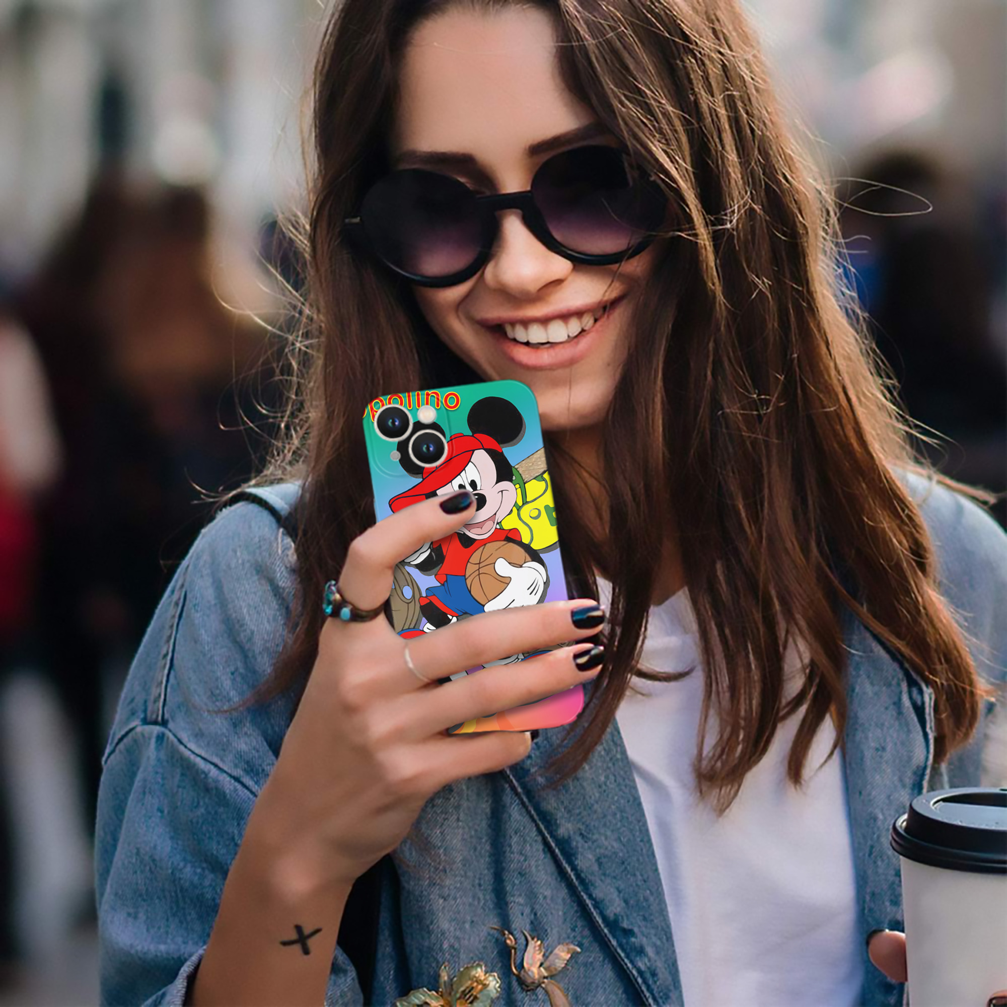 （画像用） ミッキーマウス Mickey Mouse 【iPhone 14シリーズ対応】ハードケース